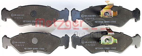 METZGER 1170182 Bremsbelagsatz, Scheibenbremse